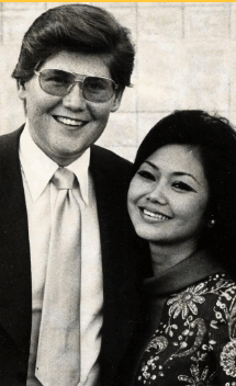 Wayne Newton with his former wife, Elaine Okamura
